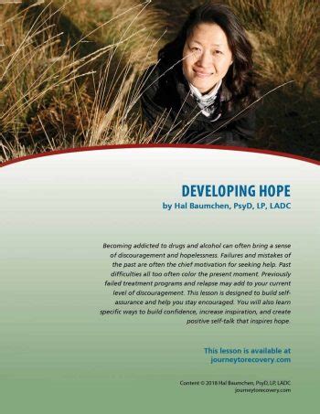 Developing Hope Cod Lesson Journey To Recovery