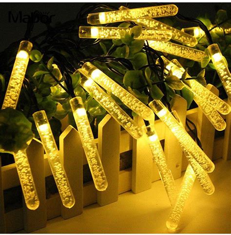 Led Water Drop Solar Powered Lights With 8 Modes Led Light