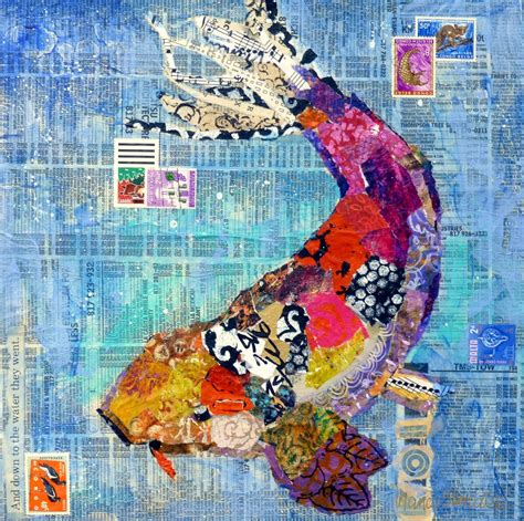 The paper that follows should ArtByte Collage Tutorial is Ready, Etsy Collage, NancyStandleeArt, Koi 13068 Torn Paper Collage ...