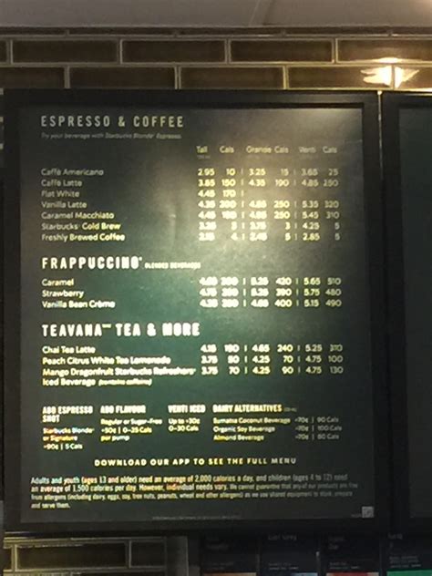 (437) 4.7 out of 5 stars. You have to download an app to see the menu at Starbucks ...