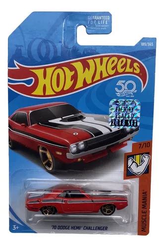 Hot Wheels Muscle Mania 189 365 70 Dodge Hemi Challenger MercadoLibre