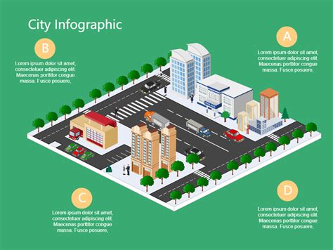 Isometric City Infographic Edrawmax Templates