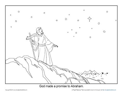 This is called the abrahamic covenant. Abraham Coloring Page Printable - God Made a Promise to ...