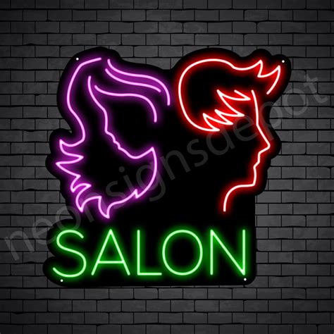 Hair Salon Neon Sign Men Women Salon Neon Signs Depot