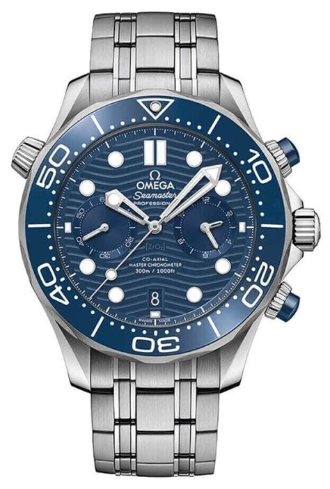 Omega Seamaster Professional Diver 300m Co Axial Chronograph 44mm Blue