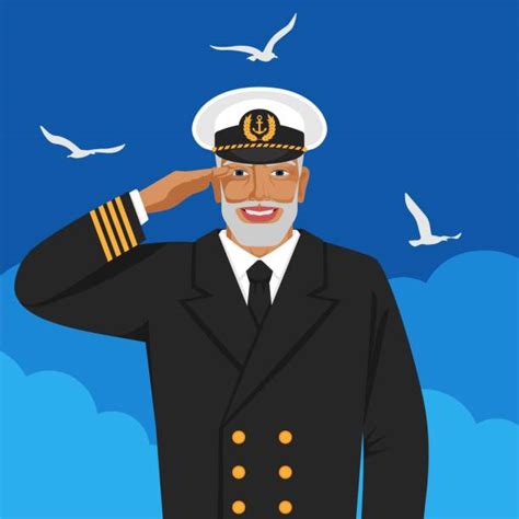 110 Cruise Ship Captain Uniform Cartoons Illustrations Royalty Free