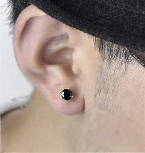 Mens Earrings Mens Hoops Mens Earring Styles Black Earring For Men