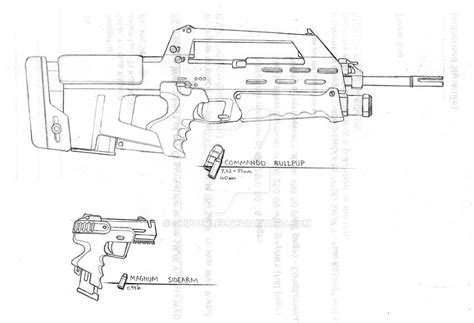 Concept Bullpup And Sidearm By Skipperlee On Deviantart