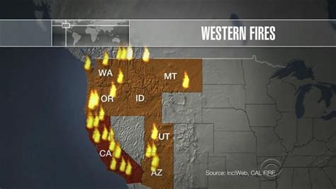Erupting Wildfires Continue To Engulf Thousands Of Acres Out West Cbs