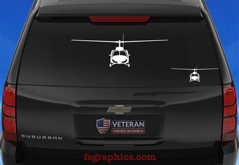 Uh 1 Decal Front Uh1 Decal Uh1 Vinyl Decal Uh1 Sticker Etsy