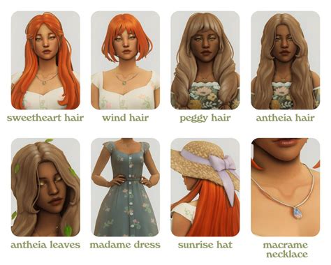 Meadow Winds • By Simandy X Clumsyalien Sims Mods Sims 4 Characters Sims 4