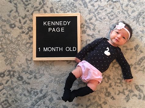 1 Month Olds Kennedy Letter Board Lettering Drawing Letters Brush