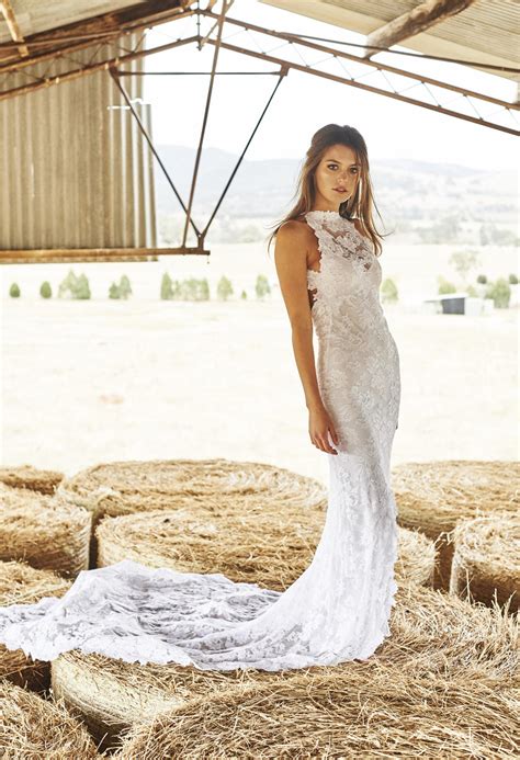 Check out our rustic wedding dress selection for the very best in unique or custom, handmade pieces from our dresses shops. Grace Loves Lace Wedding Dresses - Rustic Wedding Chic