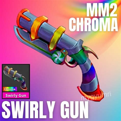 Roblox Mm2 Chroma Swirly Gun Legit Niezawodny Ebay