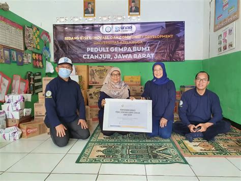 Peduli Bencana Lppm Unair Serahkan Donasi Untuk Korban Gempa Cianjur