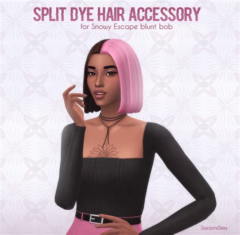 Sims Split Dye Hair Cc Male Female Fandomspot