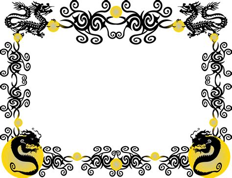 Clipart Dragon Border