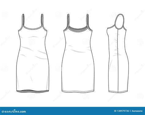 Blank Clothing Templates Stock Vector Illustration Of Technical