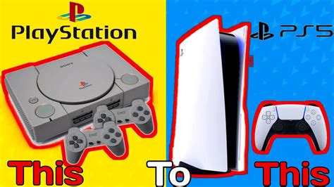 Playstation Consoles Evolution Playstation Ps5 With Releasing Year Ll