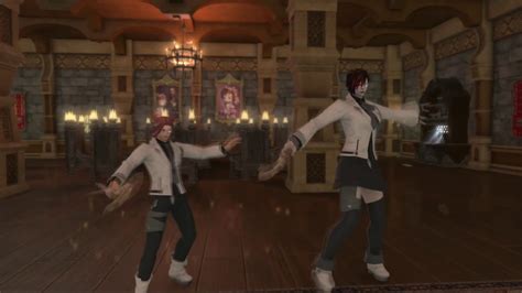 Ffxiv Male And Female Battle Stance And Victory Pose Side By Side