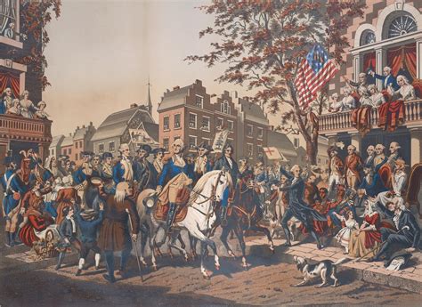 George Washingtons Victorious Return Nyc In 1783