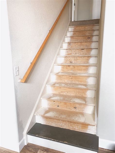 Garage floor & garage makeover specialists. DIY: Painted Particle Board Stair Makeover - Dynamically ...
