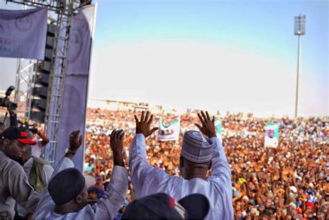 Ahmadu Bello Stadium Goes Agog As Hundreds Of Thousands Of Pdp Faithful