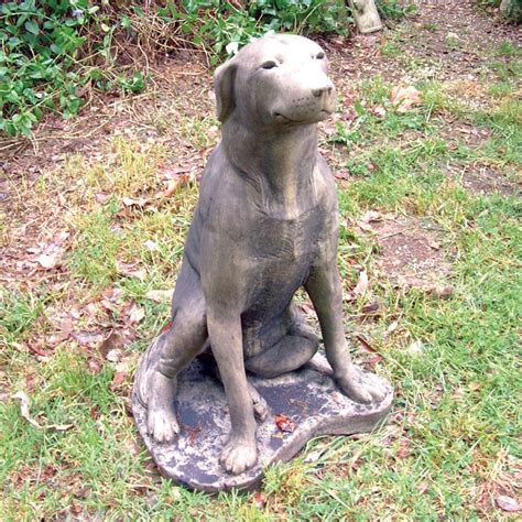 Labrador Statue Stone Garden Ornament Amiska