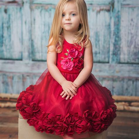 Haute Baby Ruby Sparkle Toddler Holiday Dress