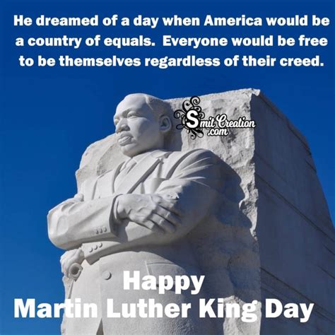 Happy Martin Luther King Day Message