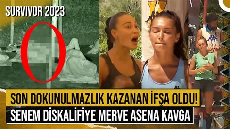 SURVIVOR 2023 SENEM ÇEKİLDİ ASENA MERVE KAVGA DİSKALİFİYE İFŞA 33