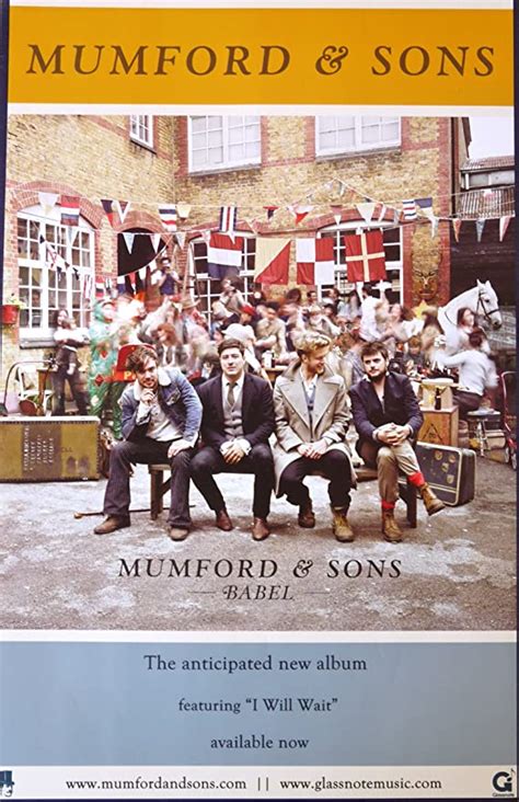 Mumford And Sons Babel Rare Advertising Poster 11x17