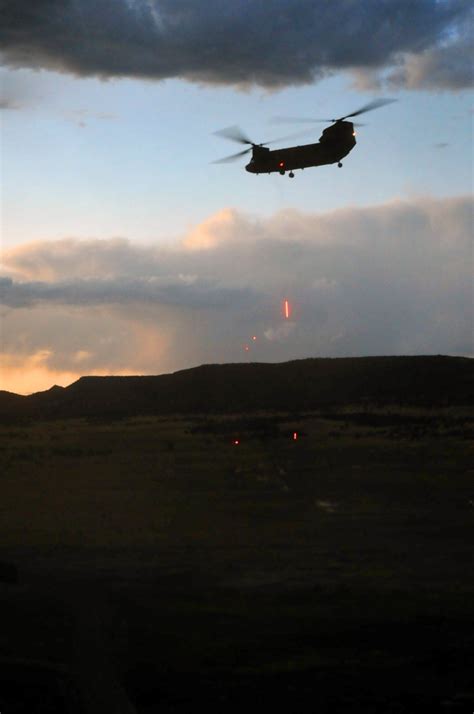 Lighting Up The Sky Army Aviation Unit Conducts Night Live Fire
