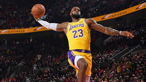 1024x768 lebron james wallpaper dunk wallpaper 1024x768. LeBron James Debut As A Laker | NBA.com