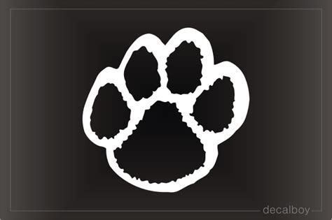 Paw Print Decals And Stickers Decalboy
