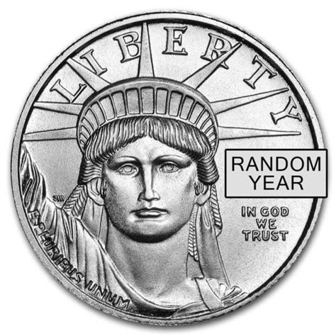 110 Oz American Platinum Eagle Coin For Sale Random Year Bu Omega
