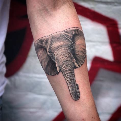 Realistic Elephant Tattoo Peter Van Der Helm Creative