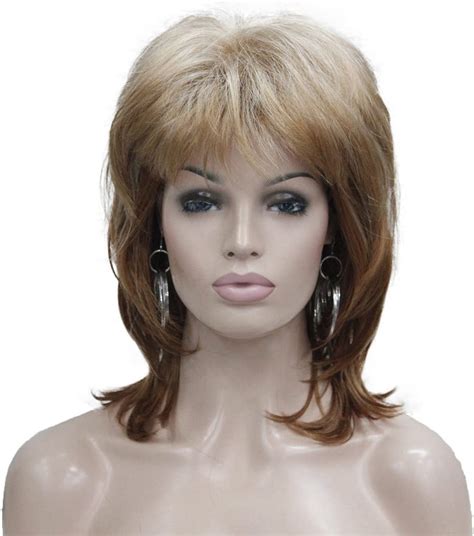 lydell short shaggy layered classic cap full synthetic women s wigs ab001 uk beauty