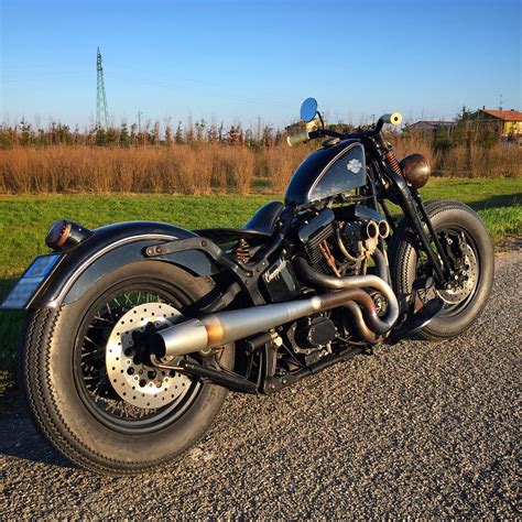 Custom harley davidson softail evo springer bobber. Softail custom bobber Harley Davidson - Chopperlab
