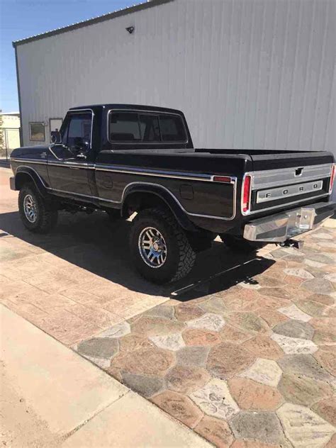1979 Ford F150 Pickup Black 4wd Automatic Ranger Lariat For Sale