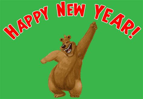 New Year Bear  By Bill Greenhead Find And Share On Giphy