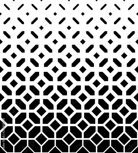 Abstract Geometric Pattern Vector Background White And Black Halftone