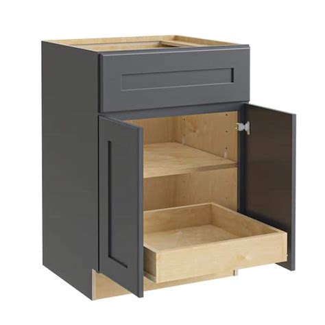 Home Decorators Collection Newport Deep Onyx Plywood Shaker Assembled
