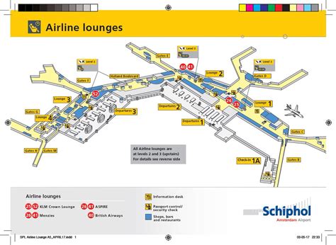 Klm Amsterdam Schiphol Airport Map