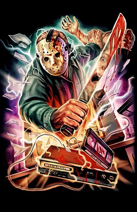 Friday The 13th Jason Voorhees Custom Poster Fan Art New Etsy