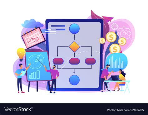 Business Process Management Concept Royalty Free Vector