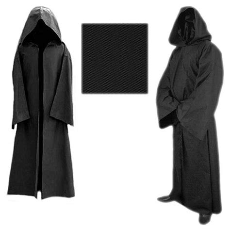 Custom Made Black Hooded Pagan Ritual Robe Free Shipping Satanic Rituals Pagan Rituals Satan