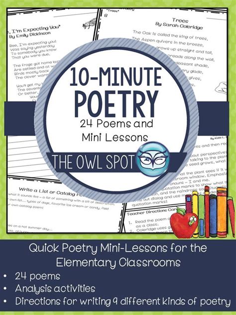 10 Minute Poetry Mini Lessons Makes Poetry Easy For Students And The