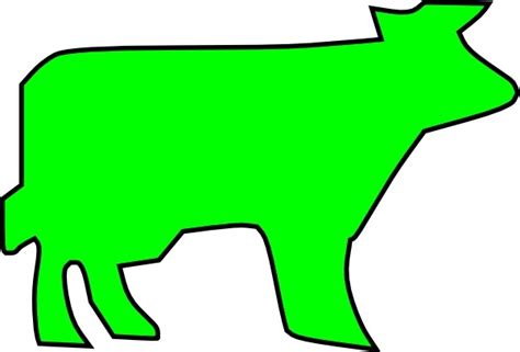 Farm Animal Outline clip art Free vector in Open office drawing svg