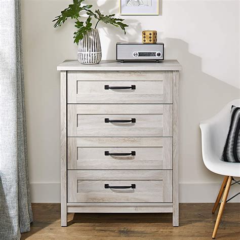 Blue And White Pine Dresser Rustic Modern Farmhouse Chest Of Drawers